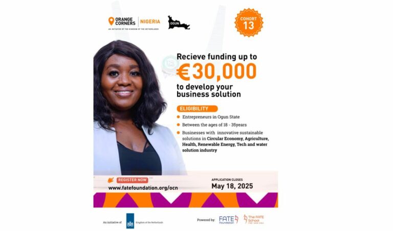 Orange Corners Nigeria Incubation Programme 2025 – Cohort 13