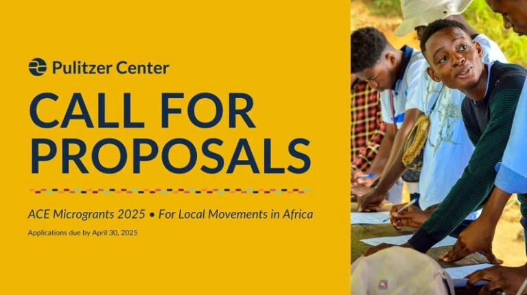 Pulitzer Center Africa Climate and Environment Micro Grants 2025