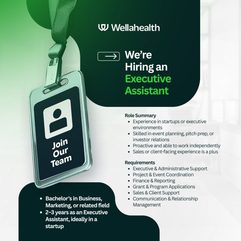 Executive Assistant at Wellahealth