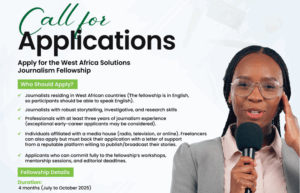 Nigeria Health Watch West Africa Solutions Journalism Fellowship 2025