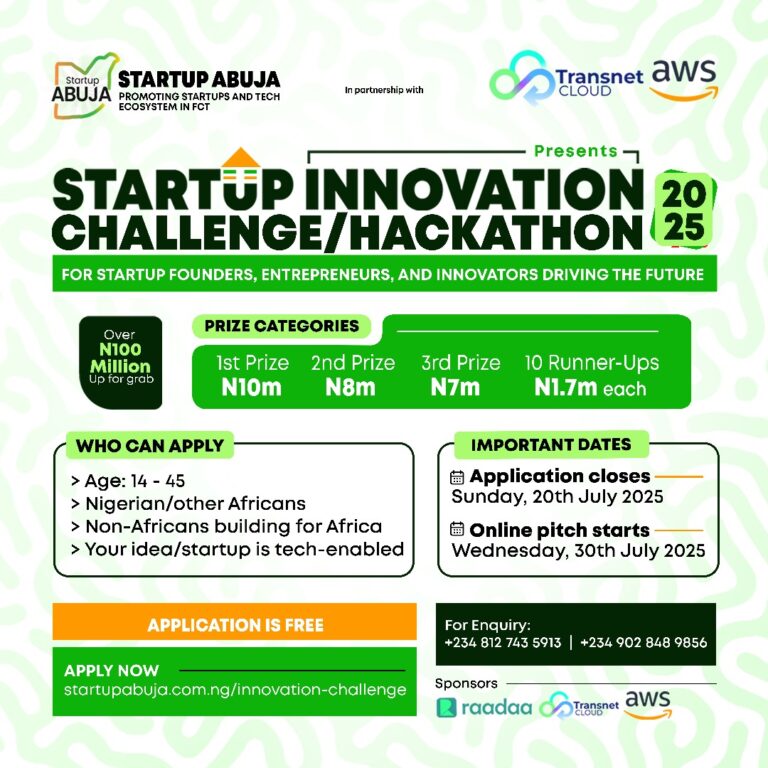 Startup Abuja Innovation Challenge/ Hackathon 2025