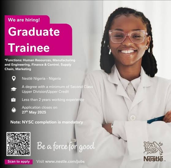 Nestle Nigeria Graduate Trainee Program 2025