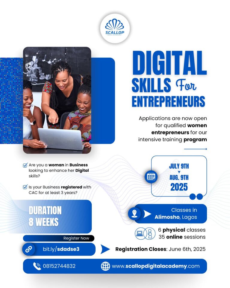 Scallop Digital Skills for Women Entrepreneurs 2025